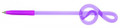 Bent Pen G-Clef - Purple