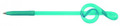 Bent Pen G-Clef - Teal