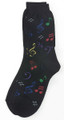 Black Notes Multi Socks