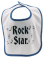 Rock Star Baby Bib - Blue