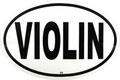 Sticker Violin Oval