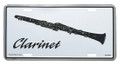 Clarinet License Plate