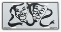 Comedy/Tragedy License Plate