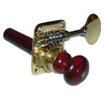 Bass Machine: Engraved Brass, Rosewood Pegs, 4 Parts Per Set