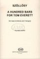 100 Bars for Tom Everett (for bass trombone & three bongos)