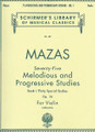 75 Melodious And Progressive Studies, Op. 36, Book 1 - Violin