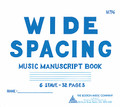 6 Stave Wide Spacing Book