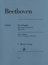 Ludwig van Beethoven - Three Equali, WoO 30 (Four Trombones Score and Parts). By Ludwig van Beethoven (1770-1827). Edited by Egon Voss. Henle Music Folios. Softcover. 16 pages. G. Henle #HN1151. Published by G. Henle.
Product,34909,Maurice Ravel - Piano Trio"