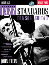 Berklee Jazz Standards for Solo Guitar. For Guitar. Berklee Guide. Softcover with CD. Published by Berklee Press.

Learn ten jazz guitar standards, arranged for solo guitar. These performance-ready arrangements demonstrate different ways to interpret jazz standards and render them for solo guitar performance. Each includes a technical introduction from the arranger, discussing his motivations and identifying some of the defining aspects of each approach, such as the use of line cliché, harmony, song form, and modality. In learning these arrangements, you will gain insight into how to craft your own solos. Arrangements include: Dedicated to You • I'm Glad There Is You • My Foolish Heart • Stella by Starlight • You Don't Know What Love Is • and more.