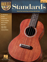 Standards. (Ukulele Play-Along Volume 16). By Various. For Ukulele. Ukulele Play-Along. Softcover with CD. Published by Hal Leonard.

The Ukulele Play-Along series will help you play your favorite songs quickly and easily, with incredible backing tracks to help you sound like a bona fide pro! Just follow the written music, listen to the CD to hear how the ukulele should sound, and then play along with the separate backing tracks. The melody and lyrics are included in the book in case you want to sing, or to simply help you follow along. The CD is playable on any CD player, and also enhanced so Mac & PC users can adjust the recording to any tempo without changing the pitch! Each Ukulele Play-Along pack features eight cream-of-the-crop, quintessential songs.

Includes these standards: Ain't Misbehavin' • All of Me • Beyond the Sea • Georgia on My Mind • Mister Sandman • Moon River • That's Amoré (That's Love) • Unchained Melody.