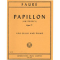Faure: Papillon ("Butterfly"), Op. 77 For Cello & Piano/Intl