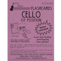 Laminated Cello Flash Cards - 32 Flashcard Set