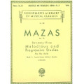 Mazas: 75 Melodious & Prog. Studies, Op. 36, Bk. 2/Schirmer