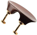 Flesch Violin Chinrest - Rosewood No hump, Gold Hill hardware