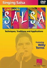 Singing Salsa Cantando Salsa. (Techniques, Traditions and Applications). By Willy Torres. For Vocal, Voice. DVD. DVD. Published by Hal Leonard.

Learn the essential techniques and secrets of traditional and modern salsa singing! This exciting bilingual DVD covers: breathing techniques and warm-ups; 3-part harmony; bolero, son, guaracha, salsa and more forms explained in detail; improvising techniques and performance tips; full-band demos featuring the hottest players in Latin music; full videos in both English and Spanish; and more! 43 minutes.

Born in Puerto Rico, Willy Torres has had a thriving musical career since childhood, singing backup for Menudo in his early teens, and going on to tour the world in premier Latin orchestras. Torres is now a mainstay of the New York salsa scene, recording and touring with international artists.