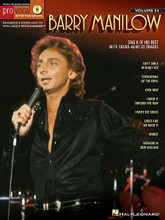 Barry Manilow. (Pro Vocal Men's Edition Volume 54). By Barry Manilow. For Voice. Pro Vocal. Softcover with CD. 40 pages. Published by Hal Leonard.

Whether you're a karaoke singer or preparing for an audition, the Pro Vocal series is for you. The book contains the lyrics, melody, and chord symbols for eight hit songs. The CD contains demos for listening and separate backing tracks so you can sing along. The CD is playable on any CD, but it is also enhanced for PC and Mac computer users so you can adjust the recording to any pitch without changing the tempo! Perfect for home rehearsal, worship use, auditions, corporate events, and gigs without a backup band. This volume includes 8 songs: Can't Smile Without You • Copacabana (At the Copa) • Even Now • I Made It Through the Rain • I Write the Songs • Looks like We Made It • Mandy • Weekend in New England.