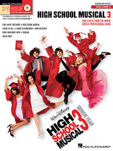 High School Musical 3. (Pro Vocal Mixed Edition Volume 6). By Various. For Vocal. Pro Vocal. Play Along, Karaoke. Softcover with Karaoke CD. 48 pages. Published by Hal Leonard.

Whether you're a karaoke singer or preparing for an audition, the Pro Vocal series is for you. The book contains the lyrics, melody, and chord symbols for nine hit songs. The CD contains demos for listening and separate backing tracks so you can sing along. The CD is playable on any CD, but it is also enhanced for PC and Mac computer users so you can adjust the recording to any pitch without changing the tempo! Perfect for home rehearsal, parties, auditions, corporate events, and gigs without a backup band. This pack includes songs for both male and female voices. 8 titles include: Can I Have This Dance • High School Musical • I Want It All • A Night to Remember • Now or Never • Right Here Right Now • Scream • Walk Away.