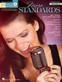 More Standards. (Pro Vocal Women's Edition Volume 46). By Various. For Vocal. Pro Vocal. Play Along, Karaoke. Softcover with CD. 32 pages. Published by Hal Leonard.

Whether you're a karaoke singer or preparing for an audition, the Pro Vocal series is for you. The book contains the lyrics, melody, and chord symbols for nine hit songs. The CD contains demos for listening and separate backing tracks so you can sing along. The CD is playable on any CD, but it is also enhanced for PC and Mac computer users so you can adjust the recording to any pitch without changing the tempo! Perfect for home rehearsal, parties, auditions, corporate events, and gigs without a backup band.

This pack includes 7 songs: Down with Love • I Gotta Right to Sing the Blues • I've Got the World on a String • Mean to Me • My Shining Hour • Stormy Weather (Keeps Rainin' All the Time) • What's New?