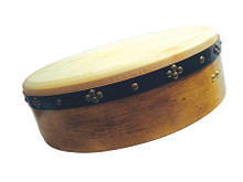 Aged Oak Tuneable Bodhran (16 inch Bodhran). For Bodhran Drum (BODHRAN). Waltons Irish Music Instrument. Hal Leonard #WM2417. Published by Hal Leonard.

Drawing on many years experience designing and manufacturing bodhráns, these instruments are the last word in tone, build and versatility. They offer superb quality with heavy duty laminated shells, delivering unrivalled stability and durability. Handpicked, premium quality goatskin heads and the Waltons ultra-reliable tuning mechanism, these tuneable bodhráns provide the perfect combination of controllable volume, tonal flexibility and dynamic response to bring your playing to new musical heights. Complete with allen key and beater.