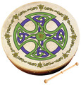 Brosna Cross Bodhran (8 inch Bodhran). For Bodhran Drum. Waltons Irish Music Instrument. Hal Leonard #WM2505. Published by Hal Leonard.

Waltons' classic range of standard bodhrans are handcrafted from the finest woods, with heads made from real goatskin. All bodhrans come with a carrying box and hardwood beater. Suitable for everyone from beginners to advanced players.