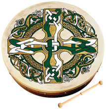 Celtic Cross Bodhran (8 inch Bodhran). For Bodhran Drum. Waltons Irish Music Instrument. Hal Leonard #WM1953. Published by Hal Leonard.

Waltons' classic range of standard bodhrans are handcrafted from the finest woods, with heads made from real goatskin. All bodhrans come with a carrying box and hardwood beater. Suitable for everyone from beginners to advanced players.