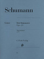 3 Romances Op. 28 (Piano Solo). Composed by Robert Schumann. Edited by Wolfgang Boetticher. For Piano. Piano (Harpsichord), 2-hands. Henle Music Folios. Pages: 21. SMP Level 10 (Advanced). Softcover. 32 pages. G. Henle #HN85. Published by G. Henle.

“...as your bride, you must indeed dedicate something further to me, and I know of nothing more tender than these 3 Romances, in particular the middle one, which is the most beautiful love duet.” It was with these words that Clara Schumann laid claim to the dedication of the Romances which Robert had given her as a Christmas present in 1839. Robert did not, however, consider them to be “good or worthy enough” of her. Even so, he later counted the Romances amongst his most successful works; in particular, the “middle one” mentioned above is probably one of his most beautiful and melodic compositions. This Urtext edition has been revised to include the latest in scholarly research and now includes an extensive critical report.

About SMP Level 10 (Advanced) 

Very advanced level, very difficult note reading, frequent time signature changes, virtuosic level technical facility needed.