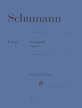 Carnaval Op. 9 (Revised Edition - with Comments in English). By Robert Schumann. Edited by Ernst Herttrich. For Piano. Piano (Harpsichord), 2-hands. Henle Music Folios. Urtext edition-paper bound. Classical Period. SMP Level 9 (Advanced). Single piece. Introductory text and performance notes. 49 pages. G. Henle #HN187. Published by G. Henle.

Schumann's turbulent love-affair with the barely eighteen-year-old Ernestine von Fricken, though strong enough to lead to a secret engagement, lasted only a few months. Nevertheless, it managed to give rise to one of his most frequently played compositions: Carnaval. Some of these twenty-one character pieces are named after figures from the commedia dell'arte, others after such fictitious creations as Florestan and Eusebius, in which Schumann acknowledges his own split personality. The mysterious way that these figures relate to specific people in Schumann's surroundings – and the deeper significance of the recurring motifs Ab-C-B and A-Eb-C-B - are explained in the editor's detailed commentary in this revised new edition.

About SMP Level 9 (Advanced)