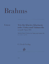 Clarinet trio for Piano, Clarinet (or Viola) and Violoncello A Minor Op. 114 by Johannes Brahms (1833-1897). Edited by Monica Steegmann. For Cello, Clarinet, Piano, Chamber Ensemble. Chamber Music with Winds. Henle Music Folios. Chamber Music with Winds. Urtext edition-paper bound. Classical Period. Set of performance parts. Introductory text and fingerings. 59 pages. G. Henle #HN322. Published by G. Henle.

For piano, clarinet (A) (or viola), and cello.

Song List:

    Brahms: Clarinet Trio A Minor Op. 114 For Piano, Clarinet (Or Viola) And Violoncello A Minor Op. 114
    Brahms: Clarinet Trio A Minor Op. 114 For Piano, Clarinet (Or Viola) And Violoncello