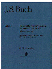 Concerto for 2 Violins and Orchestra in D Minor BWV 1043 (Violin and Piano Reduction). By Johann Sebastian Bach (1685-1750). Edited by Hans Eppstein. For Piano, Violin, Violin Duet. Violin. Henle Music Folios. Pages: Score = III and 24 * Vl I Part = 8 * Vl II Part = 8. Softcover. 76 pages. G. Henle #HN672. Published by G. Henle.