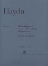 Concerto for Piano (Harpsichord) and Orchestra D Major Hob.XVIII:11 (2 Pianos, 4 Hands). By Franz Joseph Haydn (1732-1809). Edited by Horst Walter. For Piano Duet, 2 Pianos, 4 Hands. 2 Pianos, 4-hands. Henle Music Folios. Pages: IV and 46. SMP Level 8 (Early Advanced). Softcover. 52 pages. G. Henle #HN640. Published by G. Henle.
Product,36581,Concerto for Piano and Orchestra B Flat Major Op. 19