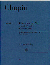 Concerto for Piano and Orchestra E Minor Op. 11, No. 1 (2 Pianos, 4 Hands). By Frederic Chopin (1810-1849) and Fr. Edited by Ewald Zimmermann. For Piano, 2 Pianos, 4 Hands. 2 Pianos, 4-hands. Henle Music Folios. Pages: VI and 114. SMP Level 10 (Advanced). Softcover. 124 pages. G. Henle #HN419. Published by G. Henle.

Two copies needed for performance.

About SMP Level 10 (Advanced) 

Very advanced level, very difficult note reading, frequent time signature changes, virtuosic level technical facility needed.