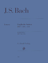 English Suites BWV 806-811 (Piano Solo). By Johann Sebastian Bach (1685-1750) and Joahnn Sebastian Bach. Edited by Rudolph Steglich. For Piano (Piano). Piano (Harpsichord), 2-hands. Henle Music Folios. Urtext edition-paper bound. Baroque. SMP Level 10 (Advanced). Collection. Introductory text and performance notes. 115 pages. G. Henle #HN100. Published by G. Henle.
About SMP Level 10 (Advanced)

Very advanced level, very difficult note reading, frequent time signature changes, virtuosic level technical facility needed.

Song List:

    English Suite (1), A Major, Bwv 806 (Piano Solo) Composed by Johann Sebastian Bach
    English Suite (2), A Minor, Bwv 807 (Piano Solo) Composed by Johann Sebastian Bach
    English Suite (3), G Minor, Bwv 808 (Piano Solo) Composed by Johann Sebastian Bach
    English Suite (4), F Major, Bwv 809 (Piano Solo) Composed by Johann Sebastian Bach
    English Suite (5), E Minor, Bwv 810 (Piano Solo) Composed by Johann Sebastian Bach
    English Suite (6), D Minor, Bwv 811 (Piano Solo) Composed by Johann Sebastian Bach