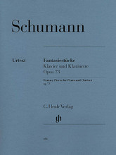 Fantasy Pieces, Op. 73 (Revised Edition for Clarinet & Piano with parts for Clarinets in A & B-flat). By Robert Schumann. Edited by Ernst Herttrich and Hans-Martin Theopold. For Clarinet, Piano. Clarinet. Henle Music Folios. Pages: Score= V and 20 * Cl in A Part = 7 * Clar in Bb Part = 7. Softcover. 40 pages. G. Henle #HN416. Published by G. Henle.

The circumstances in which these poetic “Soirée Pieces” (thus their original title) came into being are quite surprising. In 1849 Dresden was seized by violent political turmoil that ultimately forced Schumann to flee with Clara to the countryside. Yet none of this is apparent in the music of these three pieces, whose idyllic character signifies a longing for harmony and seclusion. Originally conceived for the clarinet, they were accompanied by alternative parts for violin and cello as early as the original print. We have subjected our editions to a thoroughgoing critique and include a section of detailed editorial notes.