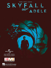 Skyfall by Adele. For Piano/Vocal/Guitar. Piano Vocal. 8 pages. Published by Hal Leonard.

This sheet music features an arrangement for piano and voice with guitar chord frames, with the melody presented in the right hand of the piano part as well as in the vocal line.