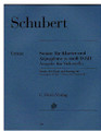 Sonata for Piano and Arpeggione A minor D 821 (Op. Posth. (Version for Violoncello) (Cello and Piano). By Franz Schubert (1797-1828). Edited by Wolf-Dieter Seiffert. For Cello, Piano. Violoncello. Henle Music Folios. Pages: Score = XI and 29 * Vc Part = 13. Softcover. 60 pages. G. Henle #HN611. Published by G. Henle.