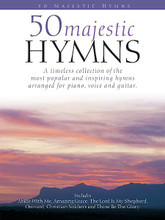 50 Majestic Hymns. (P/V/G). By Various. For Piano/Vocal/Guitar. Shawnee Press. Spiritual. Softcover. 144 pages. Shawnee Press #SB1026. Published by Shawnee Press.

A timeless collection of the most popular and inspiring hymns arranged for piano, voice and guitar. Includes: All Glory Laud and Honor • Amazing Grace • Be Thou My Vision • The Church's One Foundation • Crown Him with Many Crowns • O, For a Closer Walk with God • Onward Christian Soldiers • Rock of Ages • Stand Up, Stand up for Jesus • What a Friend We Have in Jesus • and more.