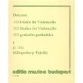 Dotzauer: 113 Studies For Solo Cello (Nos 1-34) Vol. 1/Budapest