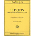 Bach, JS: 15 Duets Two-Part Inventions, BWV 772-786, Vln & Vla