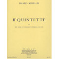 Milhaud: Quintet No. 2, Op. 316, Score & Parts