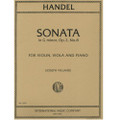 Handel: Sonata In G Minor, Op. 2, No. 8, HWV 393, Vln, Vla, Pno