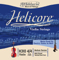 D'Addario Helicore Violin D String, 3/4 -1/6 medium