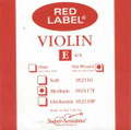Red Label Flat Wound Violin E String, 4/4 Size - Medium