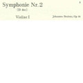 Brahms: Symphony No. 2 in D Major for Violin/Kalmus