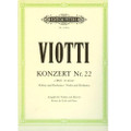 Viotti: Concerto No. 22 In A Minor, Violin And Piano/Peters