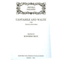 Paganini: Cantabile & Waltz For Violin And Piano