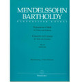 Mendelssohn: Concerto In E Minor, Op. 64/Barenreiter