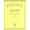 Mozart: Sonata In F Major, K. 376 For Violin And Piano/Schirmer