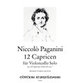 Paganini: 12 Caprices For Cello Solo (From Op. 1)