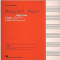 Wide Staff Manuscript Paper (Red Cover)