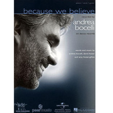 Because We Believe by Andrea Bocelli. For Piano/Vocal/Guitar. Piano Vocal. 12 pages. Published by Hal Leonard.
Product,41897,Set Me as a Seal upon Your Heart (TB)"